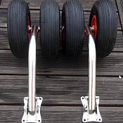 Транцевые колёса "Откидные комбо усиленные (двойные) для лодок НДНД" 211